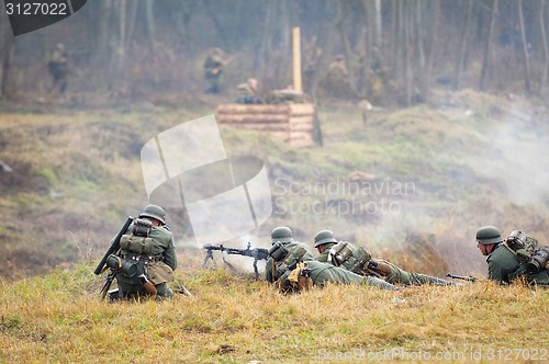 Image of Machine gun fireman