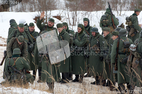 Image of German soldiers on the rest