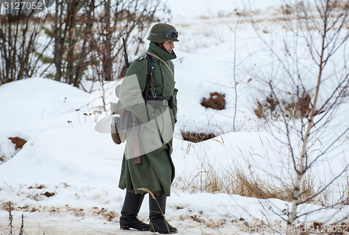 Image of German soldier walking