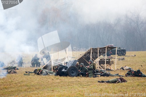 Image of Cannon shooting