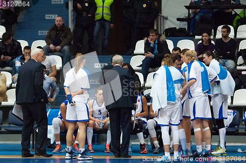 Image of Dynamo Moscow team on timeout