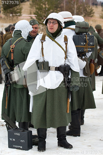 Image of German soldier in glasses