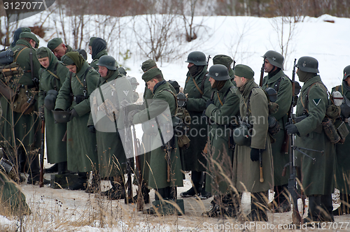 Image of German soldiers on the rest