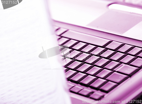 Image of Modern and stylish laptop. 