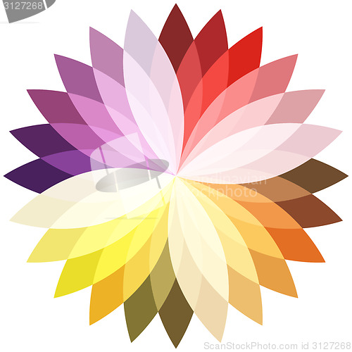 Image of Flower color lotus silhouette for design. Vector illustration.