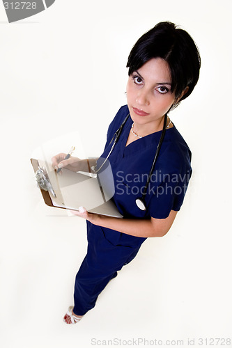 Image of Brunette nurse