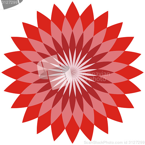Image of Flower color lotus silhouette for design. Vector illustration.