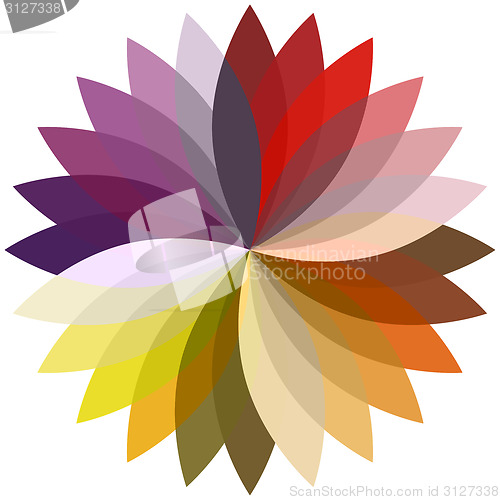 Image of Flower color lotus silhouette for design. Vector illustration.
