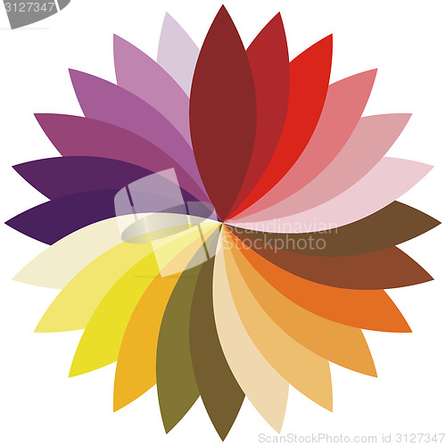 Image of Flower color lotus silhouette for design. Vector illustration.