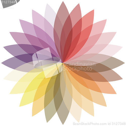 Image of Flower color lotus silhouette for design. Vector illustration.