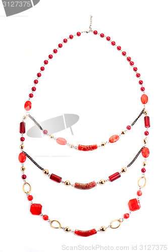 Image of Red gem necklace