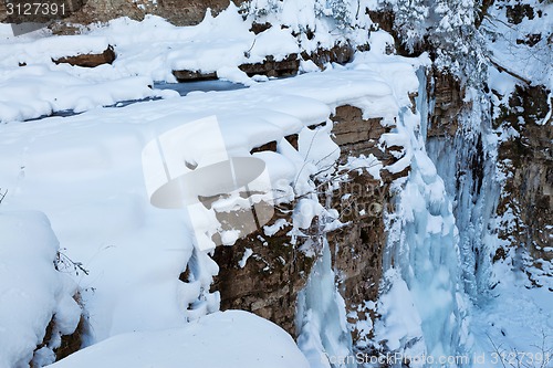 Image of Frozen waterfall