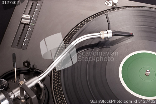 Image of Dj’s turntable