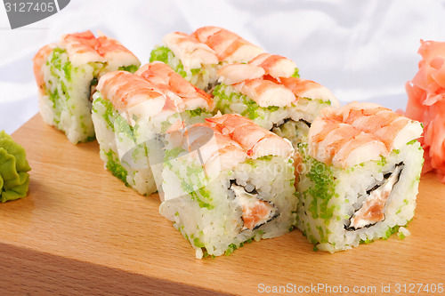 Image of Sushi futomaki with shrimp