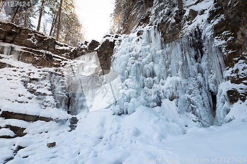 Image of Frozen waterfall
