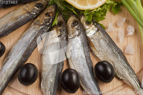 Image of A composition with clupea herring