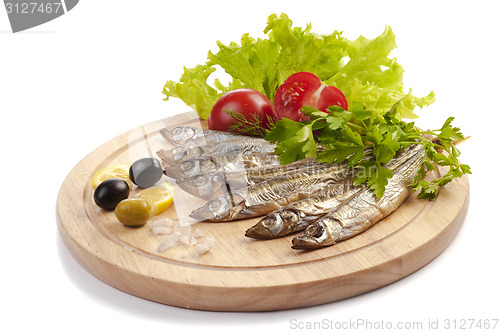 Image of A composition with clupea herring