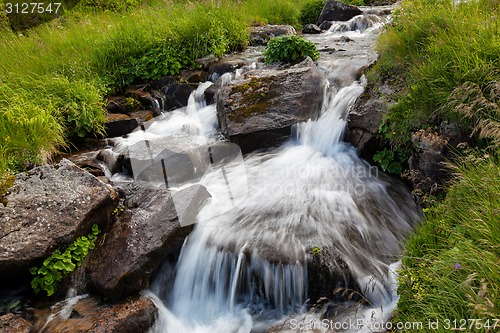 Image of Waterfall in mountains