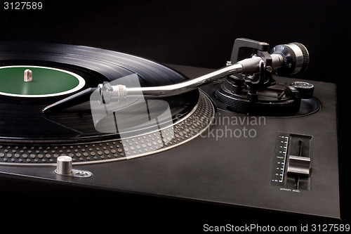 Image of Dj’s turntable