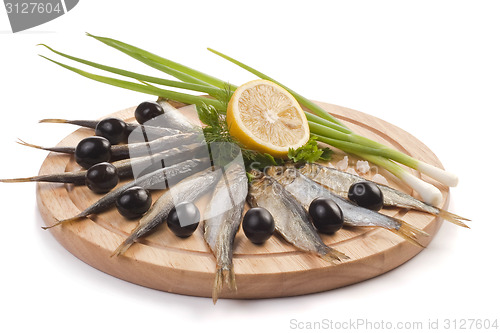 Image of A composition with clupea herring