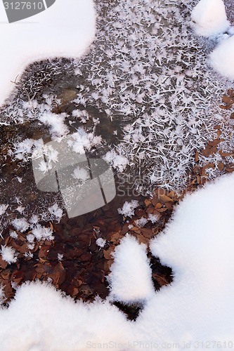 Image of Icy snowflakes