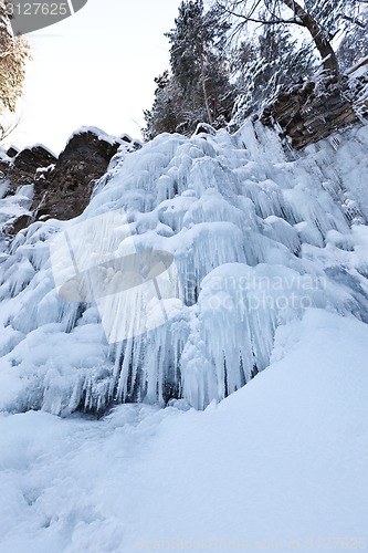 Image of Frozen waterfall