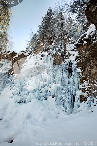 Image of Frozen waterfall
