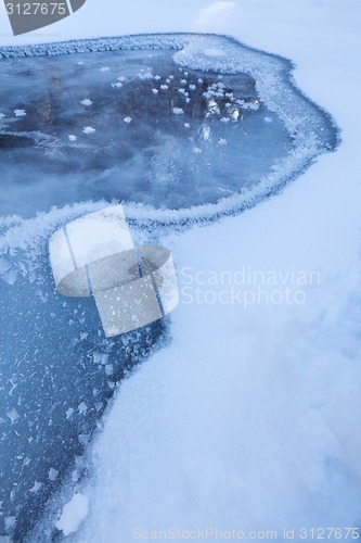 Image of Frozen lake