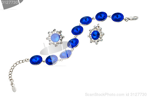 Image of Bracelet with blue gen