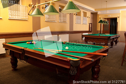 Image of billiard tables