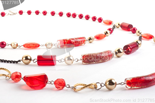 Image of Red gem necklace