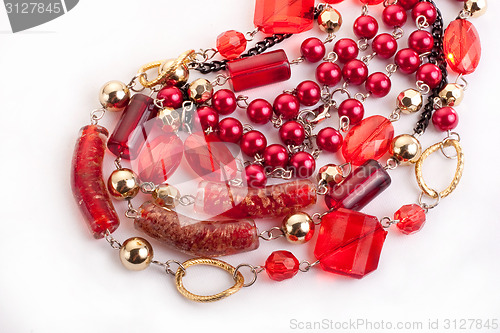 Image of Red gem necklace