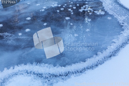 Image of Frozen lake