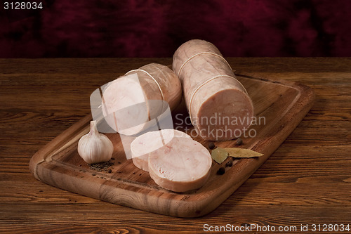 Image of Composition with meat roll