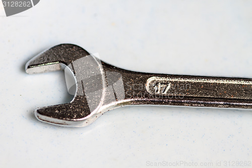 Image of Stainless Steel Wrench close up 