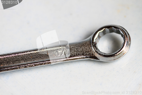 Image of Stainless Steel Wrench close up 