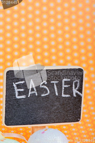Image of Chalkboard with Easter eggs