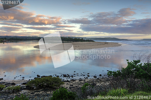 Image of Sunrise Minamurra River ocean entrance