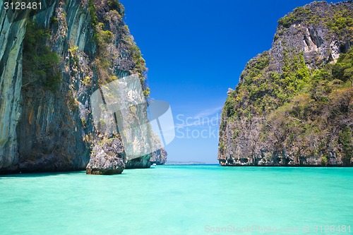 Image of Maya bay, Phi-Phi Le island, Thailand.