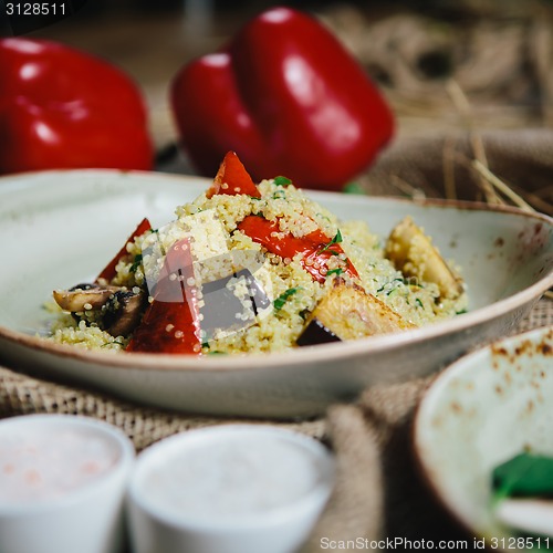 Image of Quinoa Salad with tomatoes, corn and beans