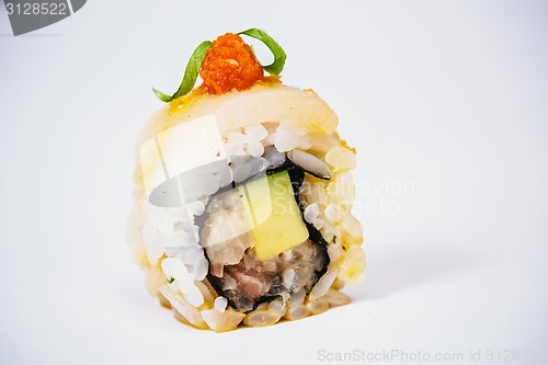 Image of traditional fresh japanese sushi rolls