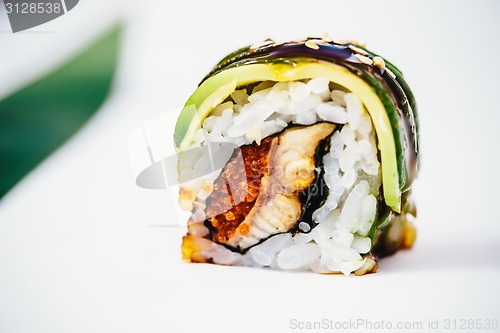 Image of traditional fresh japanese sushi rolls