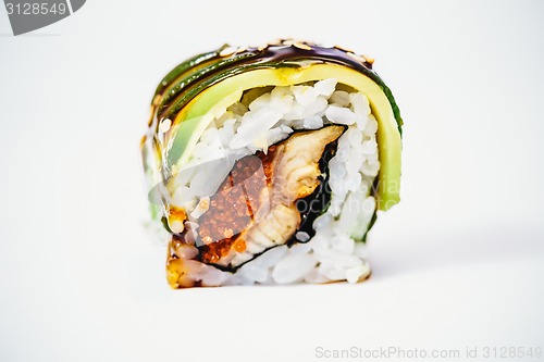 Image of traditional fresh japanese sushi rolls