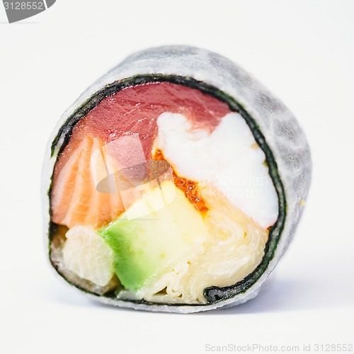 Image of traditional fresh japanese sushi rolls