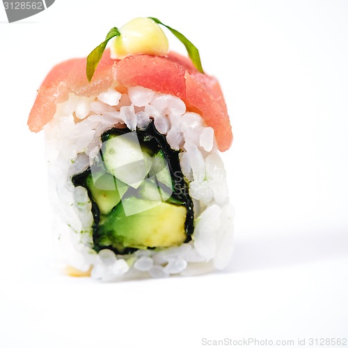 Image of traditional fresh japanese sushi rolls
