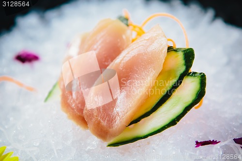 Image of various kind of fresh raw sashimi