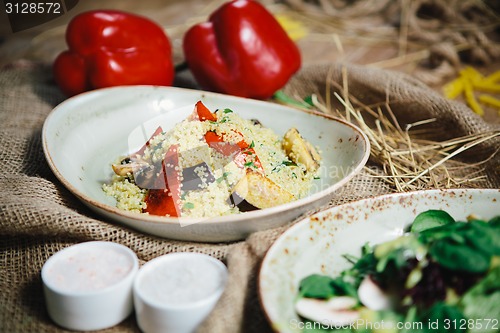 Image of Quinoa Salad with tomatoes, corn and beans