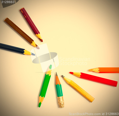 Image of several vintage pencils