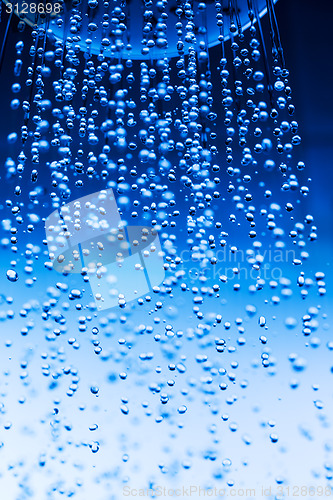 Image of Shower Head with Running Water