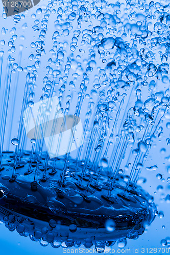 Image of Shower Head with Running Water